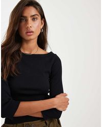 JJXX - Fifi Boat Neck Long Sleeve T-shirt - Lyst
