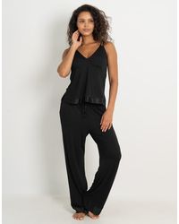 Pour Moi - Jersey And Satin Moulded Cup Cami Trouser Pyjama Set - Lyst