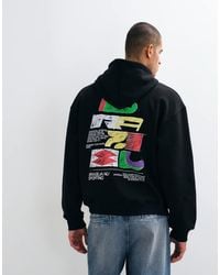 ASOS - Oversized Hood With Pigment Print - Lyst
