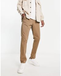SELECTED - Chino slim color cuoio - Lyst