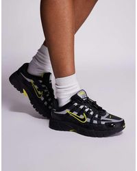 Nike - Zapatillas De Deporte Negras Y Amarillas Utilitarias P-6000 De - Lyst