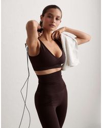 Aim'n - Chocolate Shape Seamless Deep Cut Bra - Lyst