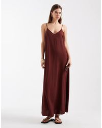 Vero Moda - Linen Touch Cami Maxi Dress - Lyst