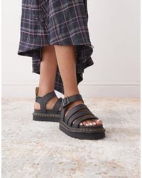 Dr. Martens - – blaire – e, vegane sandalen mit dicker sohle - Lyst