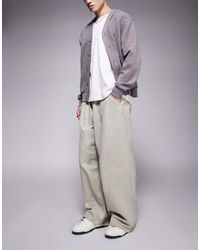 ASOS - Super Baggy Broek Met Plooien - Lyst