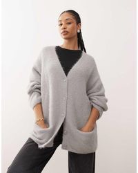 Monki - Gebreid Oversized Vest - Lyst
