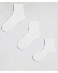 Weekday - Bella 3 Pack Ribbed Socks - Lyst