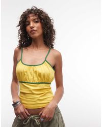 Reclaimed Vintage - Jersey Vest Top With Contrast Tipping - Lyst