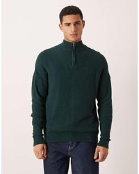 ASOS - Relaxed Knitted Pique Funnel Neck Jumper - Lyst
