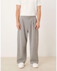 ASOS - Smart Wide Barrel Leg Fit Trousers - Lyst