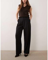 ARKET - Stretch Wool Tailored Straight Leg Pants - Lyst