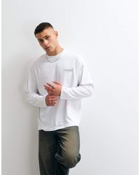 ASOS - Oversized Long Sleeve T-Shirt With Text Graphic - Lyst