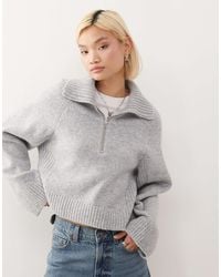Monki - Half-zip Jumper - Lyst