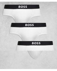 BOSS - Boss One Bodywear 3-pack Front Icon Logo Hipster Briefs - Lyst