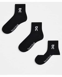 On Shoes - 3 Pack Logo Mid Socks - Lyst