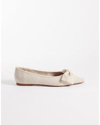 ASOS - Langston Bow Pointed Ballet Flats - Lyst