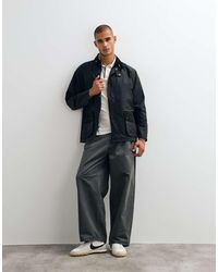 Barbour - Icons Bedale Tartan Check Patch Wax Jacket - Lyst
