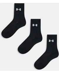 Under Armour - Performance 3 Pack Crew Socks - Lyst