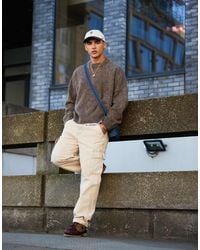 ASOS - Super Oversized Rechte Gebreide Trui Met Ronde Hals - Lyst