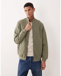 ASOS - Essentials - veste à col cheminée zippé - foncé - Lyst