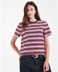 Lacoste - Stripe Short Sleeve Jersey T-shirt - Lyst