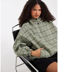 ASOS - Casual Harrington Jacket With Funnel Neck - Lyst