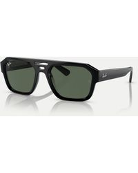 Ray-Ban - – corrigan irregular – e sonnenbrille mit grünen gläsern - Lyst