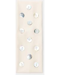 Pull&Bear - Bandeau élastique à boutons - beige - Lyst