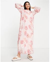 Vila Organza Maxi Dress With Puff 