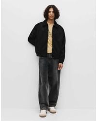 Pull&Bear - – trucker-jacke aus wildlederimitat - Lyst