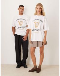 ASOS - Oversized T-Shirt With Vintage Guinness Prints - Lyst