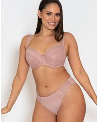 Curvy Kate Eye Spy Non Padded Sheer Mesh And Lace Bra - Pink