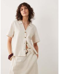 Jdy - Boxy Shirt With Linen Co-ord - Lyst