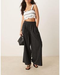 Nobody's Child - Jerrow Wide Leg Linen Trousers - Lyst