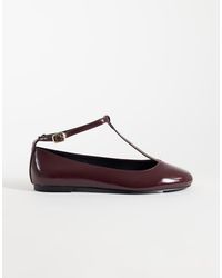 ASOS - Lulu T Bar Ballet Flats - Lyst