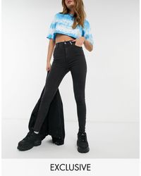 Damen Kleidung Jeans Jeans mit hoher Taille Collusion Jeans mit hoher Taille Wide leg Jeans von collusion 