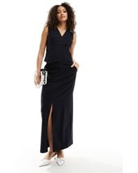 4th & Reckless - Tailored Split Front Maxi Skirt Co-ord - Lyst