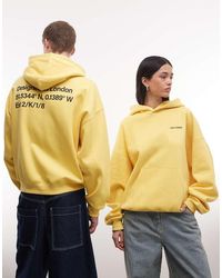 Collusion - Rechte Oversized Hoodie Met Grafische Logoprint Op De Achterkant - Lyst