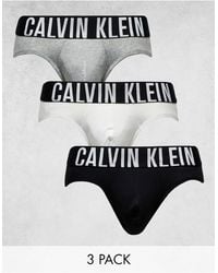 Calvin Klein - – intense power – 3er-pack elastische slips aus baumwolle - Lyst