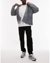 TOPMAN - Stretch Taper Jeans - Lyst