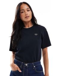 Fred Perry - – es pikee-t-shirt mit streifen - Lyst