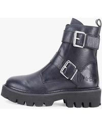OFF THE HOOK - 'Sutton' Heel With Side Zip High-Ankle Leather Boots - Lyst