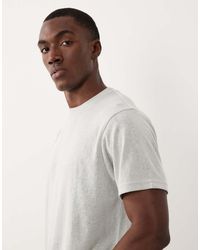 ASOS - Regular Fit Linen Look T-shirt - Lyst