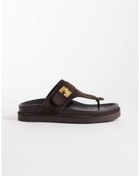 Steve Madden - Tuned-in Thong Sandals With Buckle Strap - Lyst
