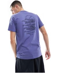 Kavu - Camiseta con estampado en la espalda stack cap - Lyst