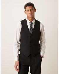 ASOS - Slim Suit Waistcoat With Wool - Lyst