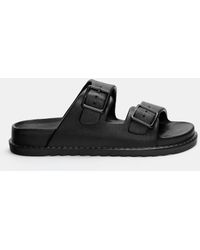 Pull&Bear - Sandali Gommati Neri - Lyst
