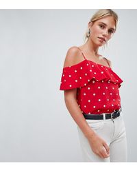 oasis polka dot top