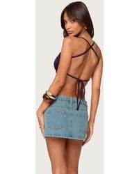 Edikted - Rachey Backless Ruched Top - Lyst