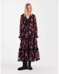 Miss Selfridge - Corset Detail Maxi Dress - Lyst